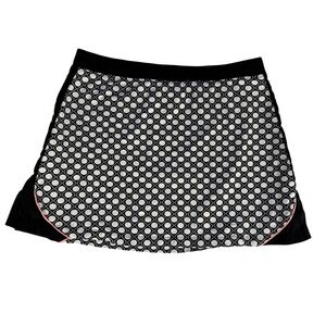 Tail Tech Black White Polka Dot Performance‎ Athletic A Line Skirt Medium
